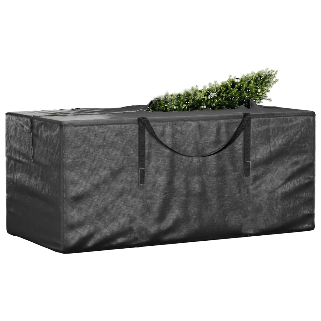 Saco de arrumação p/ árvore natal 150x75x75cm polietileno preto