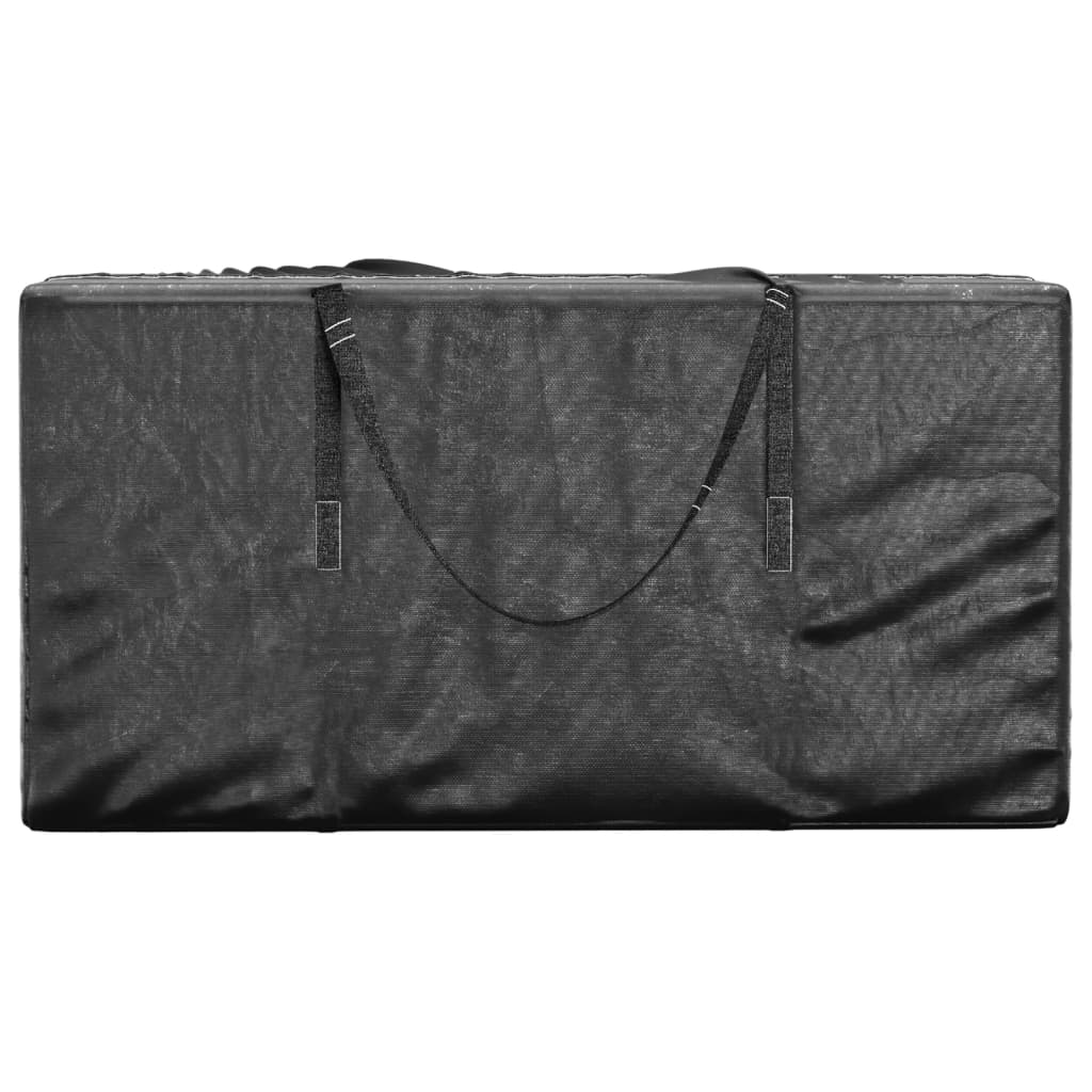 Saco de arrumação p/ árvore natal 150x75x75cm polietileno preto