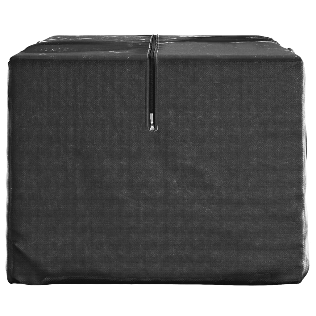 Saco de arrumação p/ árvore natal 150x75x75cm polietileno preto