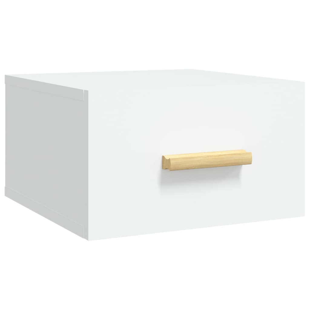 Mesa de cabeceira montagem na parede 35x35x20 cm branco