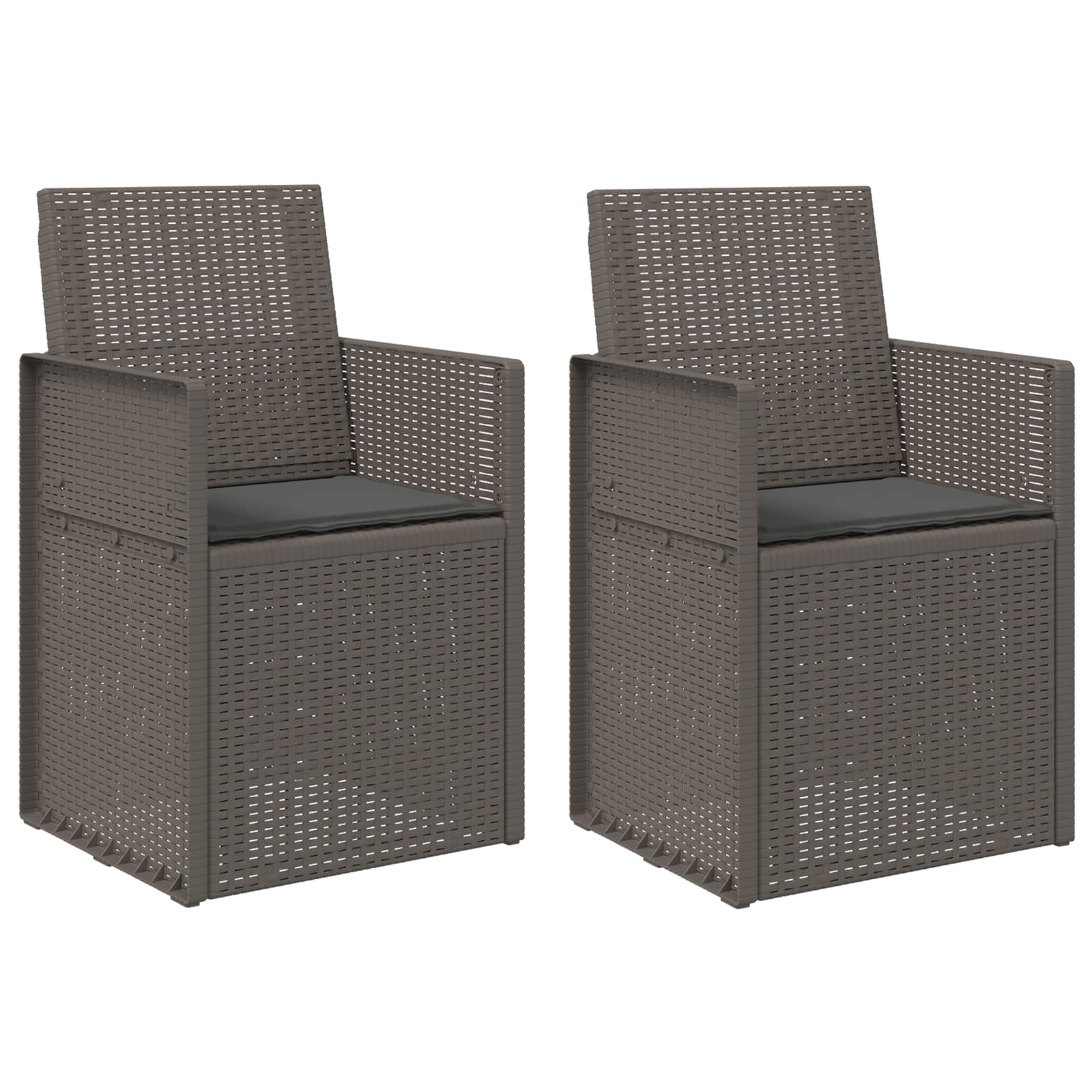 Cadeiras de jantar para jardim 2 unid. PP