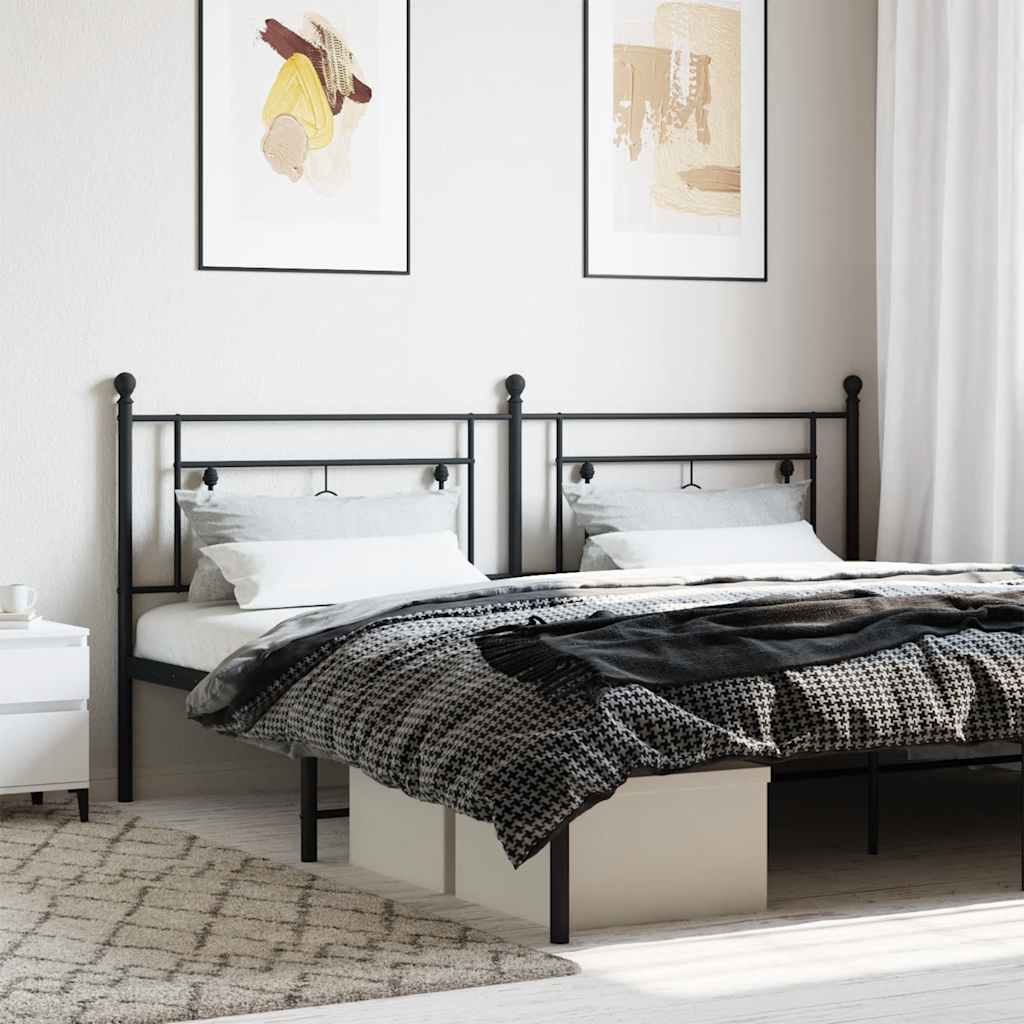 Cabeceira de substituição 200 cm metal preto