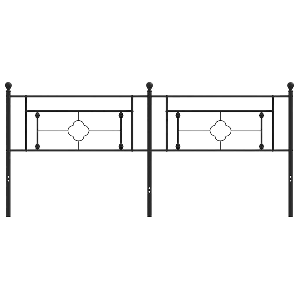 Cabeceira de substituição 200 cm metal preto