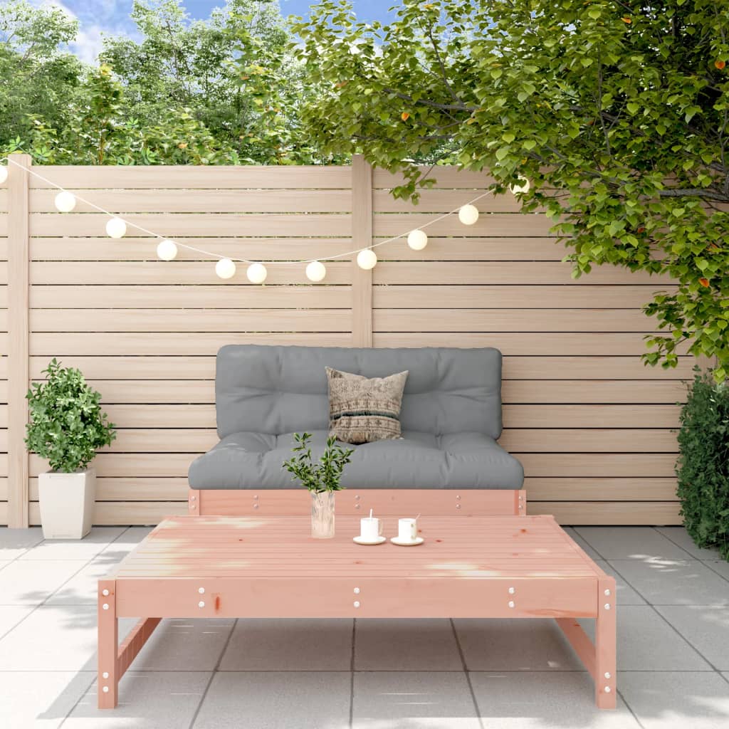 2 Pcs conjunto lounge de jardim madeira de douglas maciça