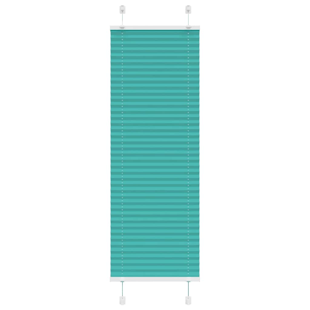 Gasolina verde plissada cega 45x150 cm largura tecido 44,4 cm