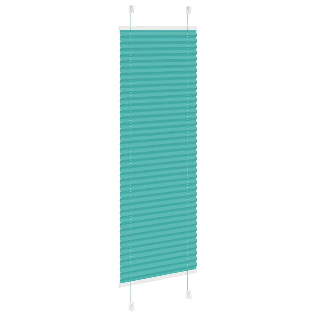 Gasolina verde plissada cega 45x150 cm largura tecido 44,4 cm