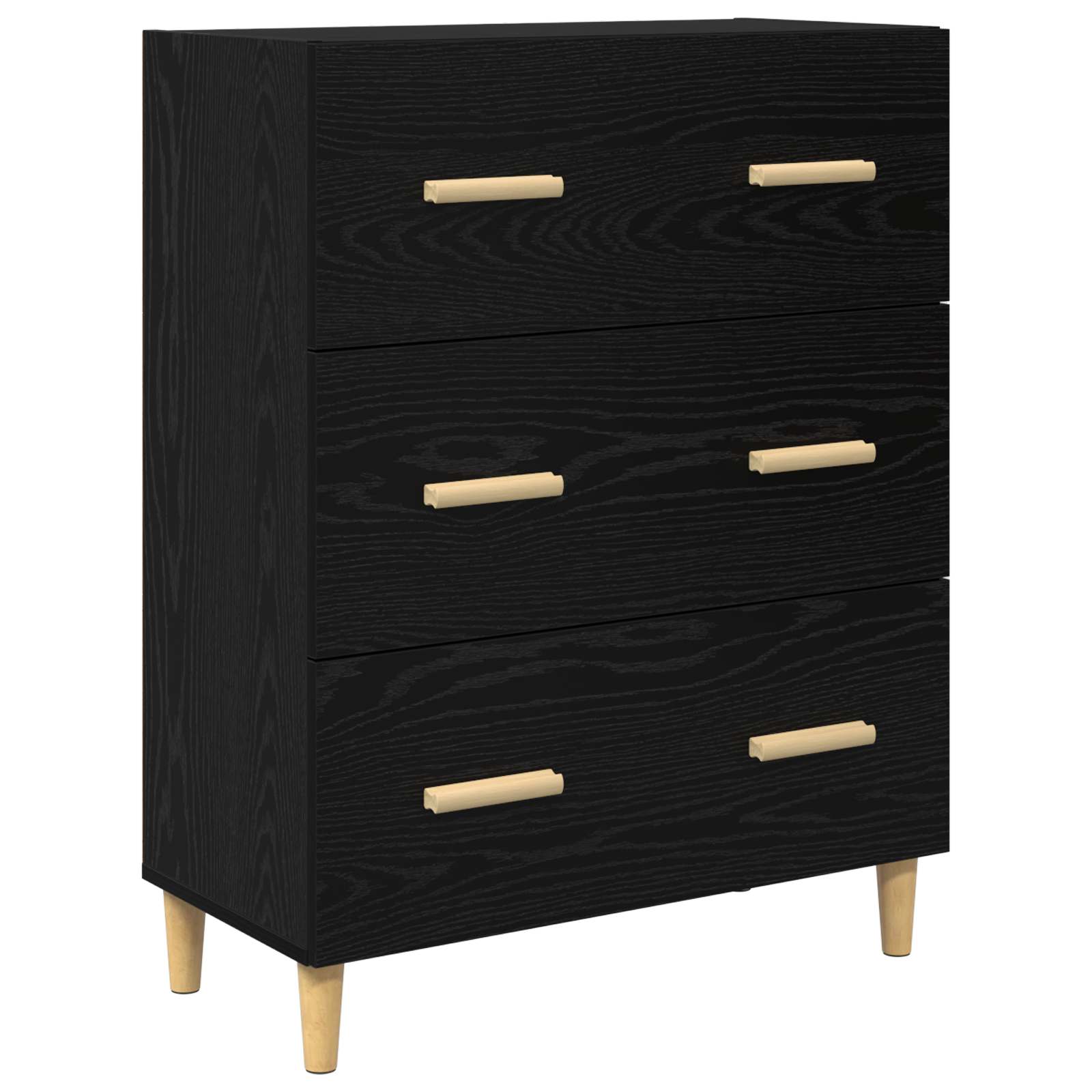 Buffet carvalho preto 69,5 x 34 x 90 cm derivados de madeira