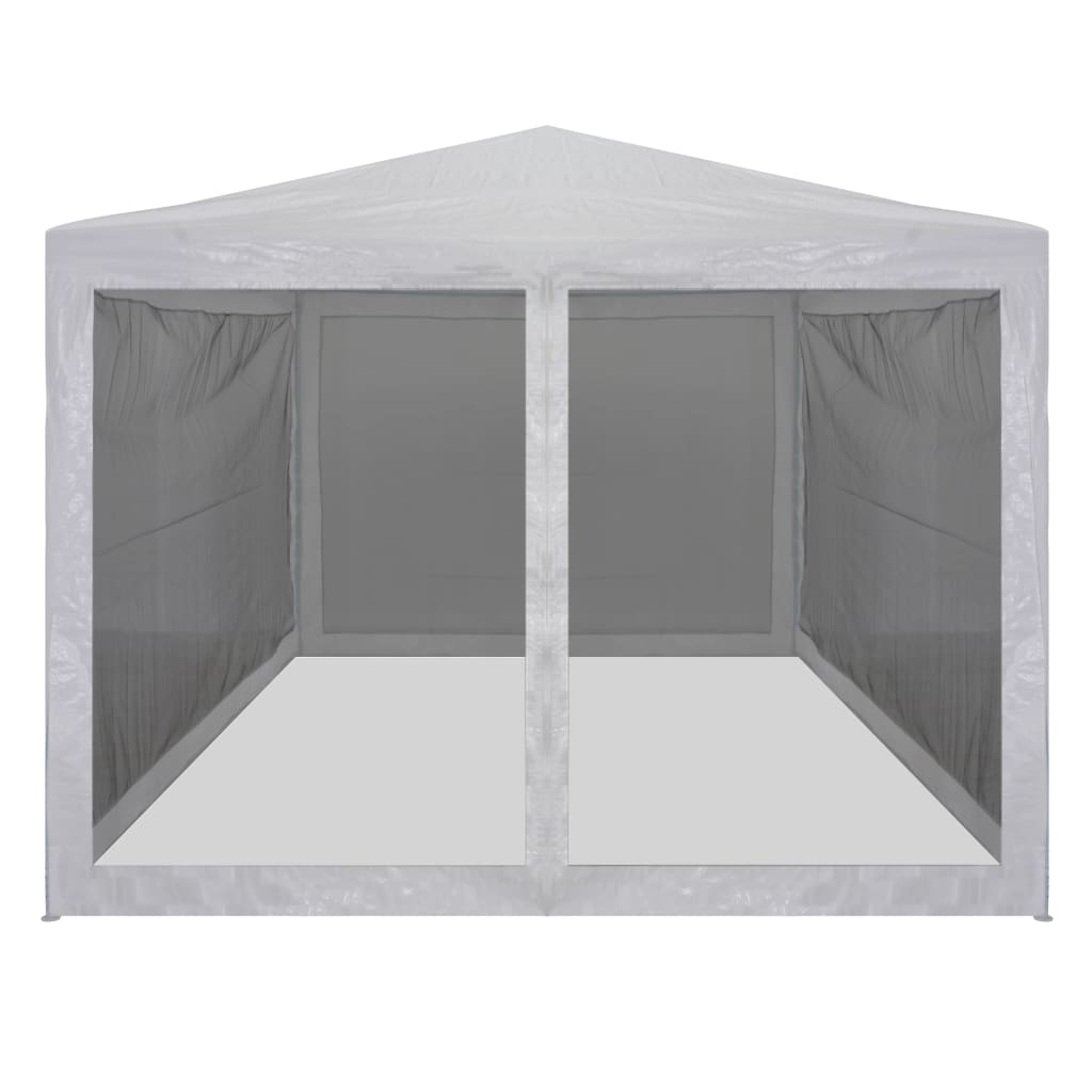 Tenda para festas com 4 paredes laterais em rede 4x3 m
