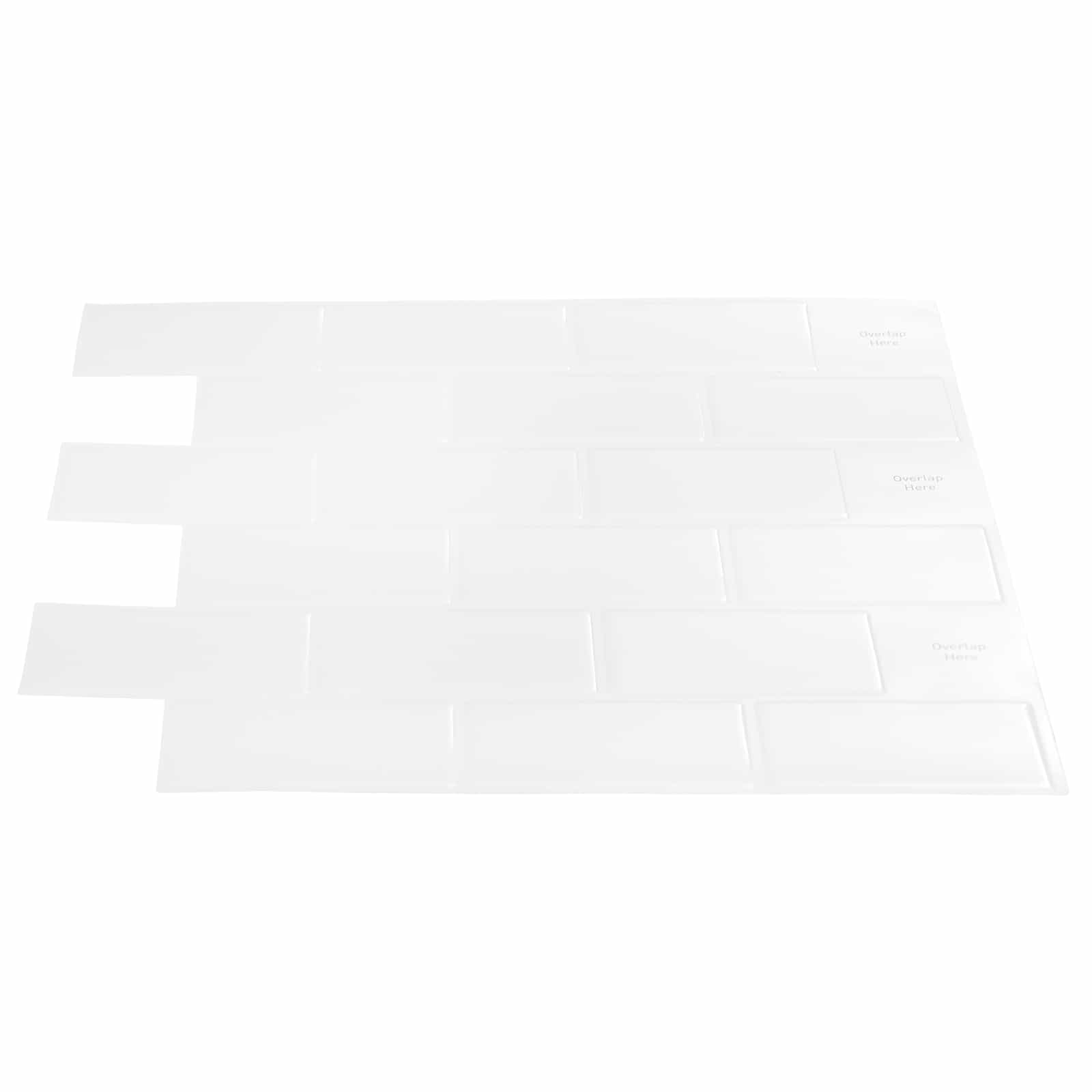 Azulejo subterrâneo 50 unid. branco 30 x 30 cm