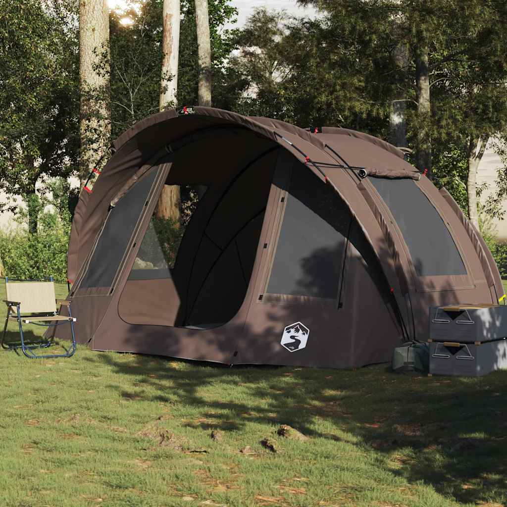 Tenda de pesca para 2 pessoas impermeável castanho