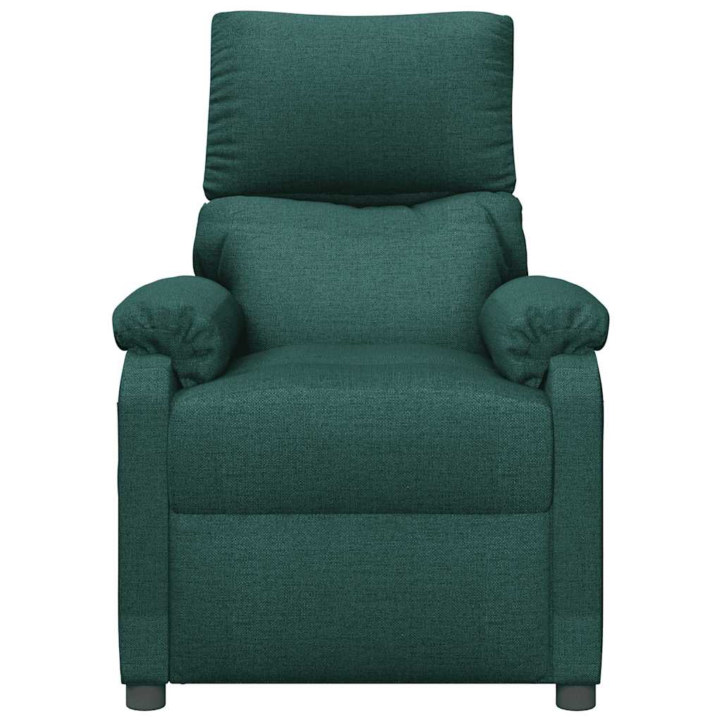 Poltrona de massagens tecido verde-escuro