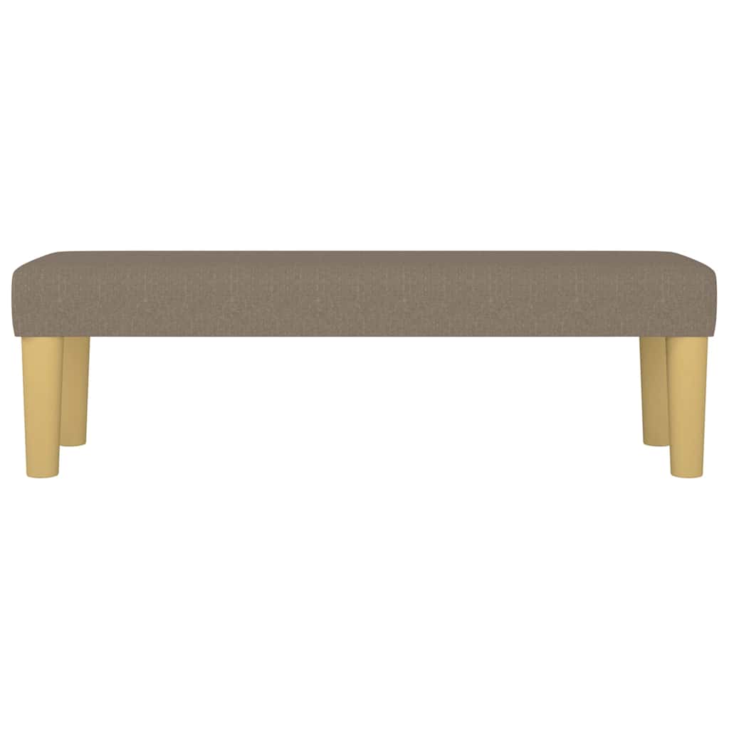 Banco 100x30x30 cm tecido castanho-acinzentado