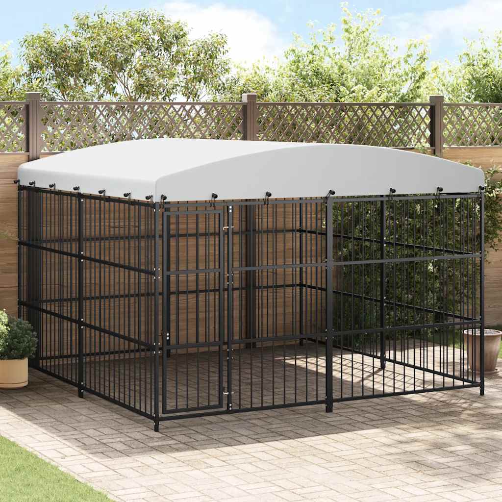 Canil com telhado de exterior 300x300x210 cm