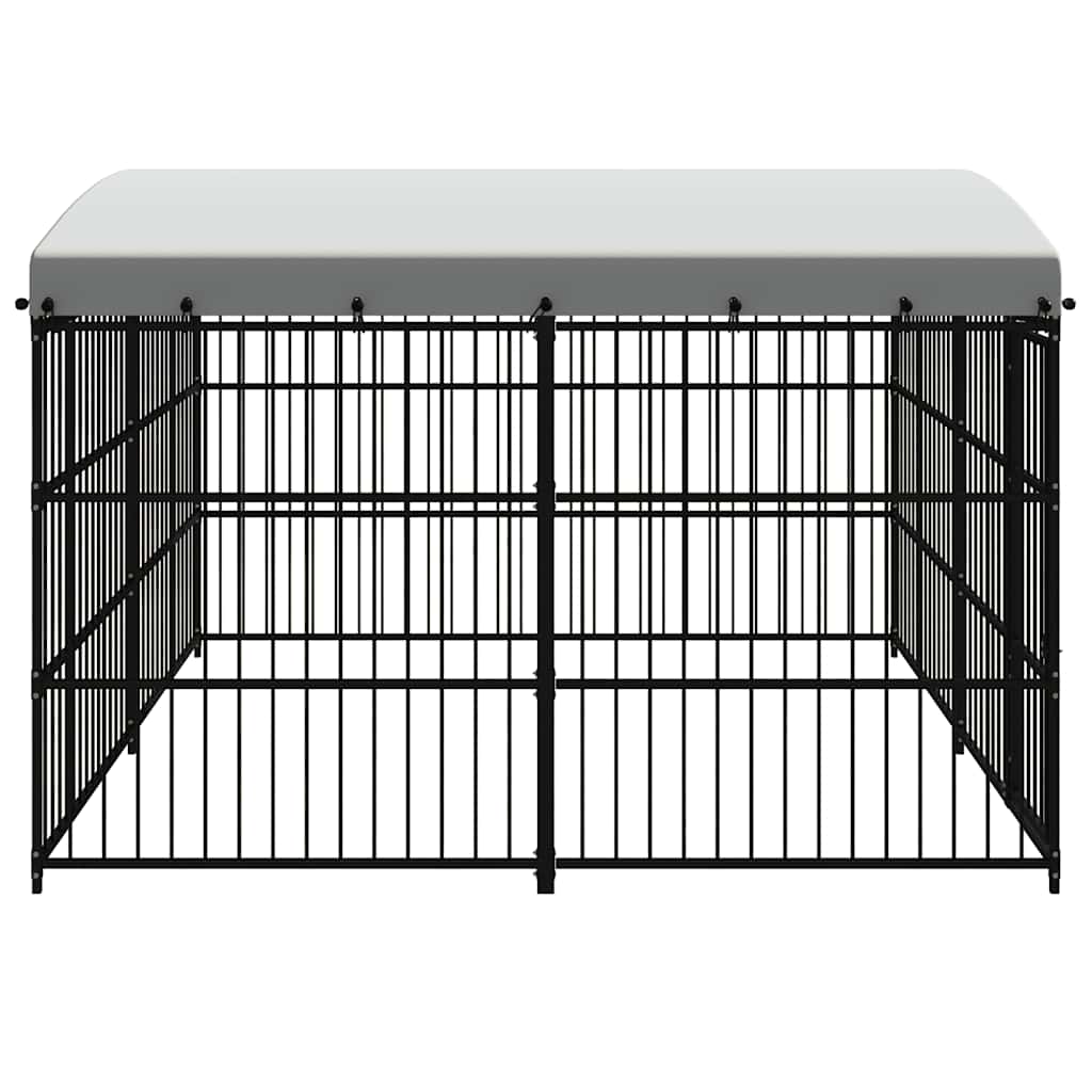 Canil com telhado de exterior 300x300x210 cm