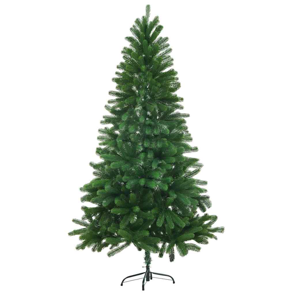 Árvore de natal artificial agulhas realistas 150 cm verde