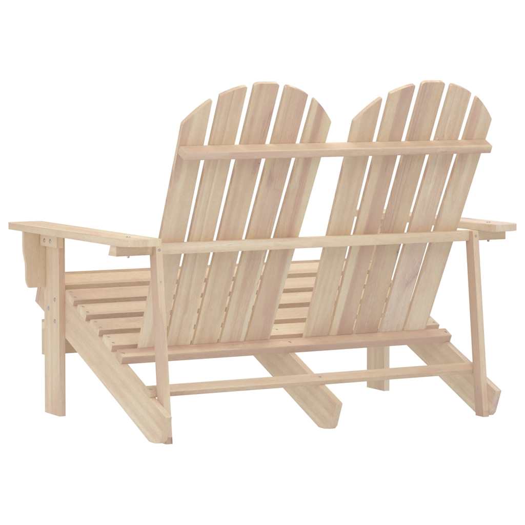 Cadeira de jardim adirondack 2 lugares abeto maciço