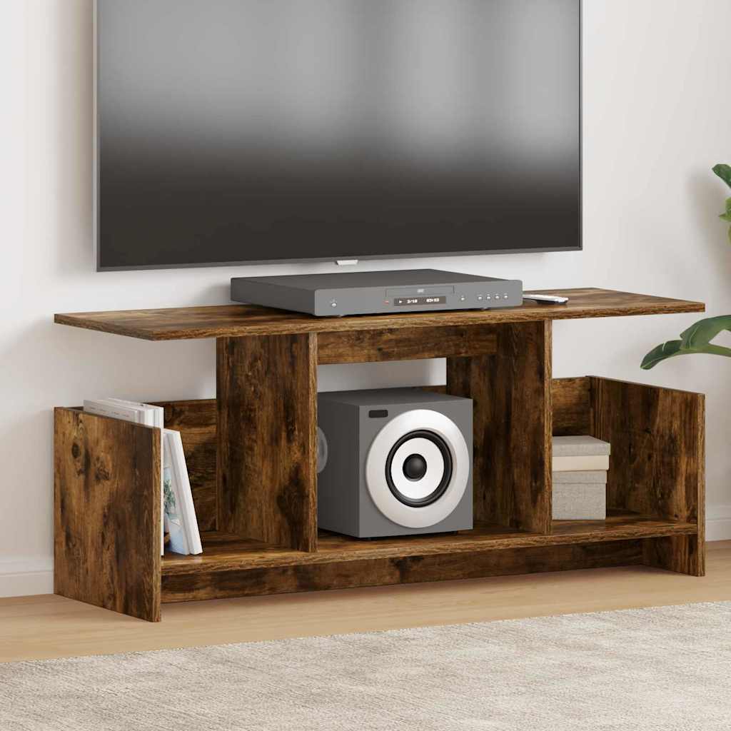 Suporte para TV 102 x 35 x 45 cm carvalho defumado