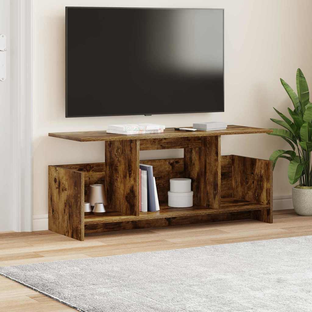 Suporte para TV 102 x 35 x 45 cm carvalho defumado