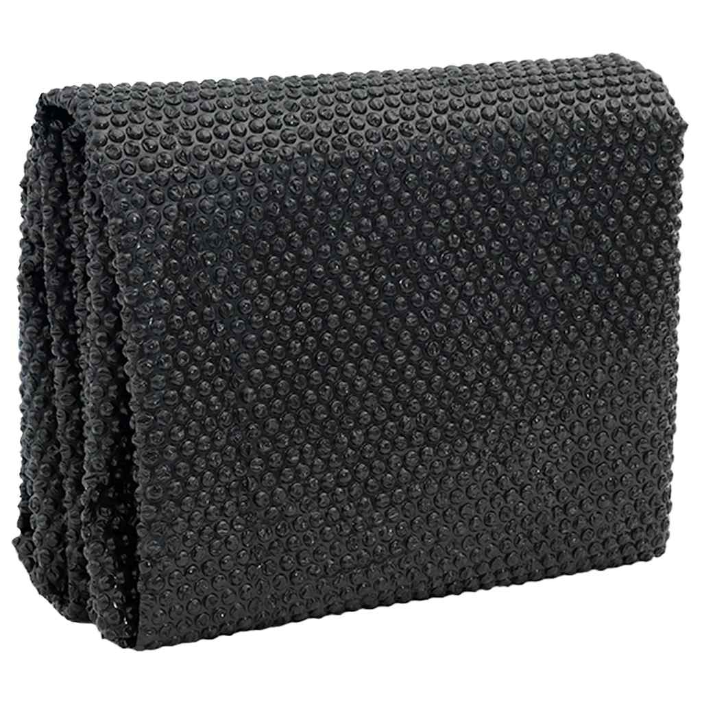 Película p/ piscina PE solar flutuante 1000x600 cm preto e azul