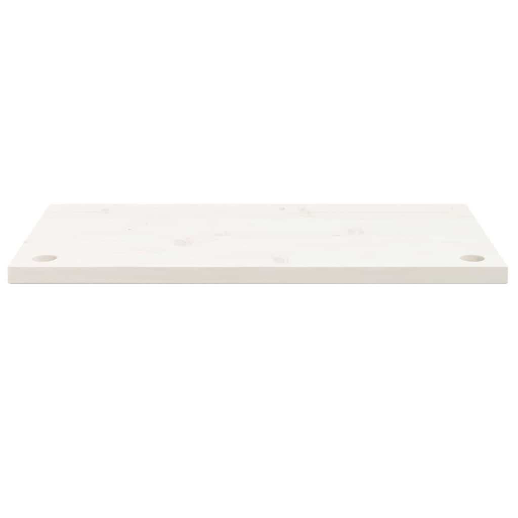 Tampo de secretária 80x40x2,5 cm pinho maciço branco