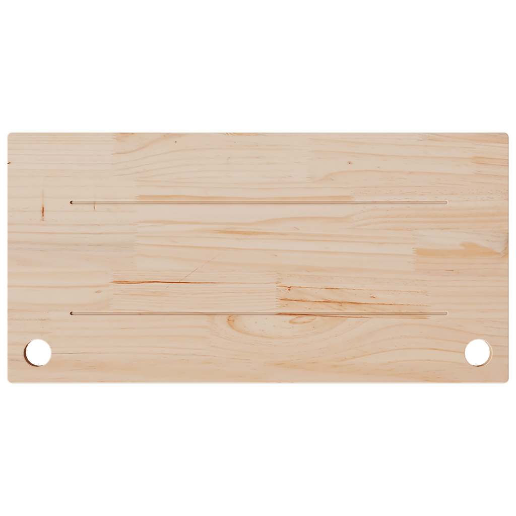 Tampo de secretária 80x40x2,5 cm pinho maciço branco