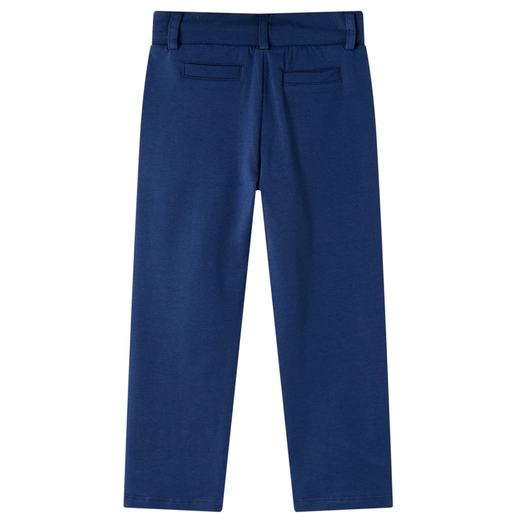 Calças de criança com cordão azul-marinho 92