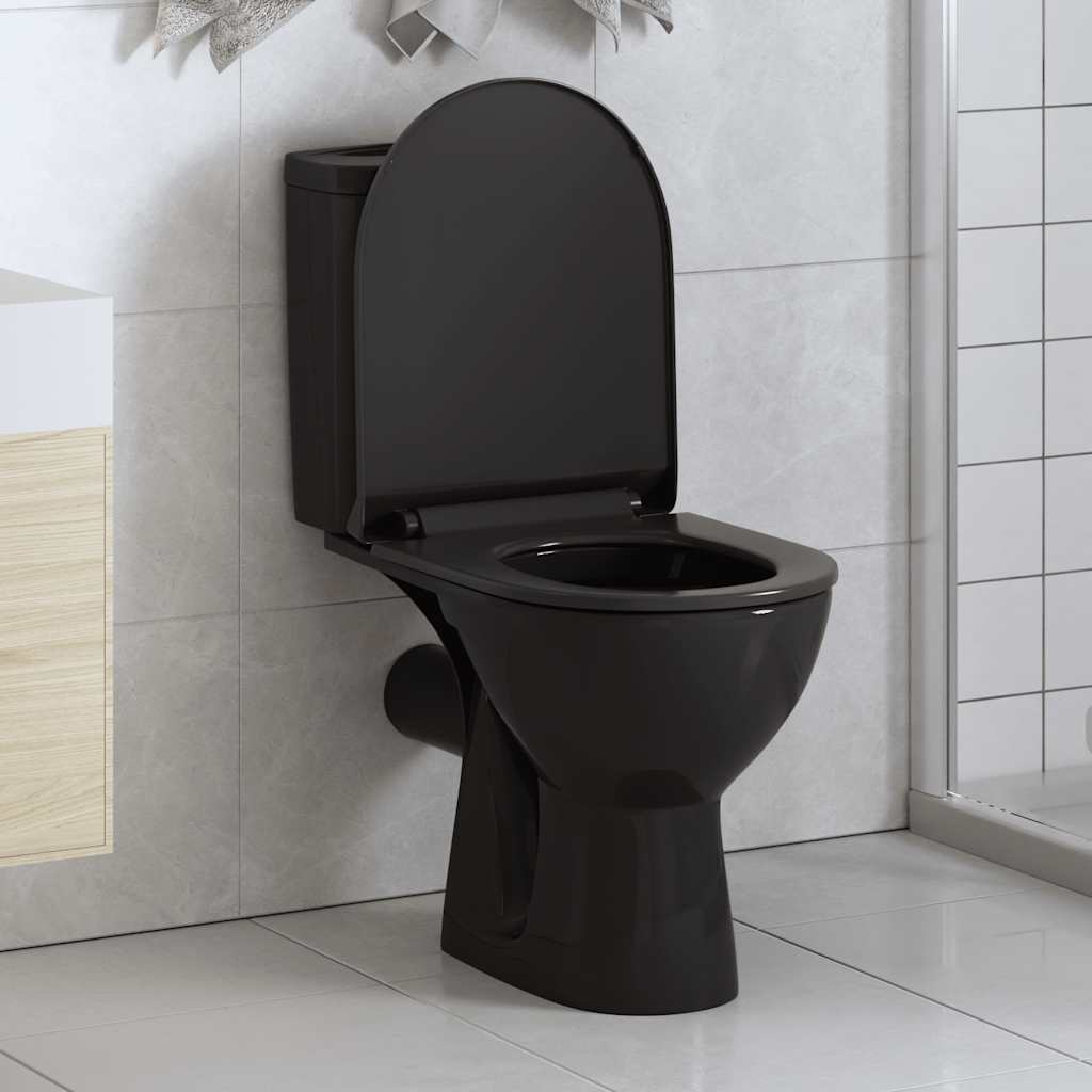 Tampo de sanita fecho suave com design remoção rápida preto