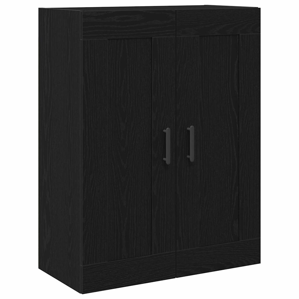 Estante de parede carvalho preto 69,5 x 34 x 90 cm