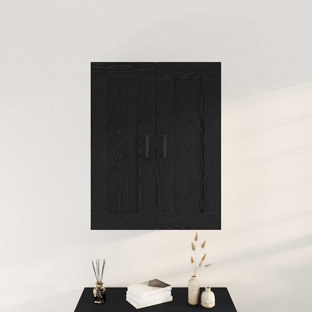 Estante de parede carvalho preto 69,5 x 34 x 90 cm
