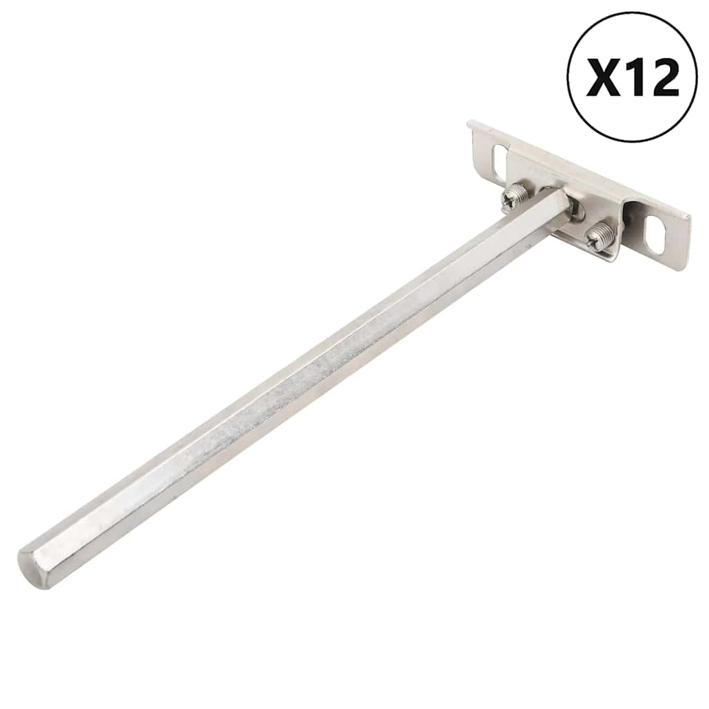 Suportes de prateleira flutuantes 12pcs invisível ø12x200 mm