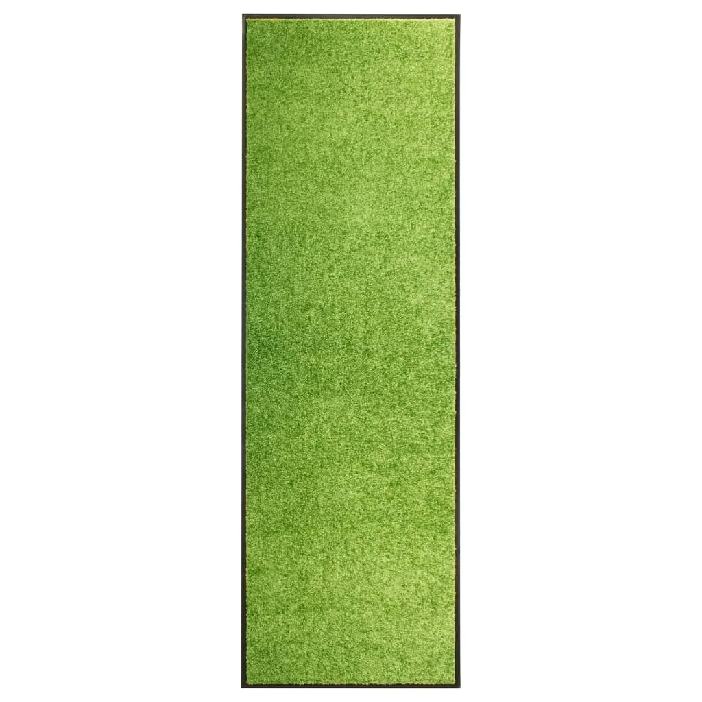 Tapete de porta lavável 60x180 cm verde