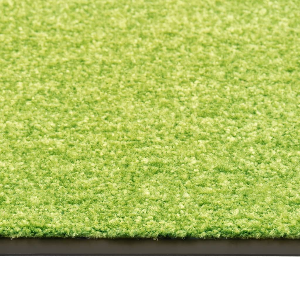 Tapete de porta lavável 60x180 cm verde