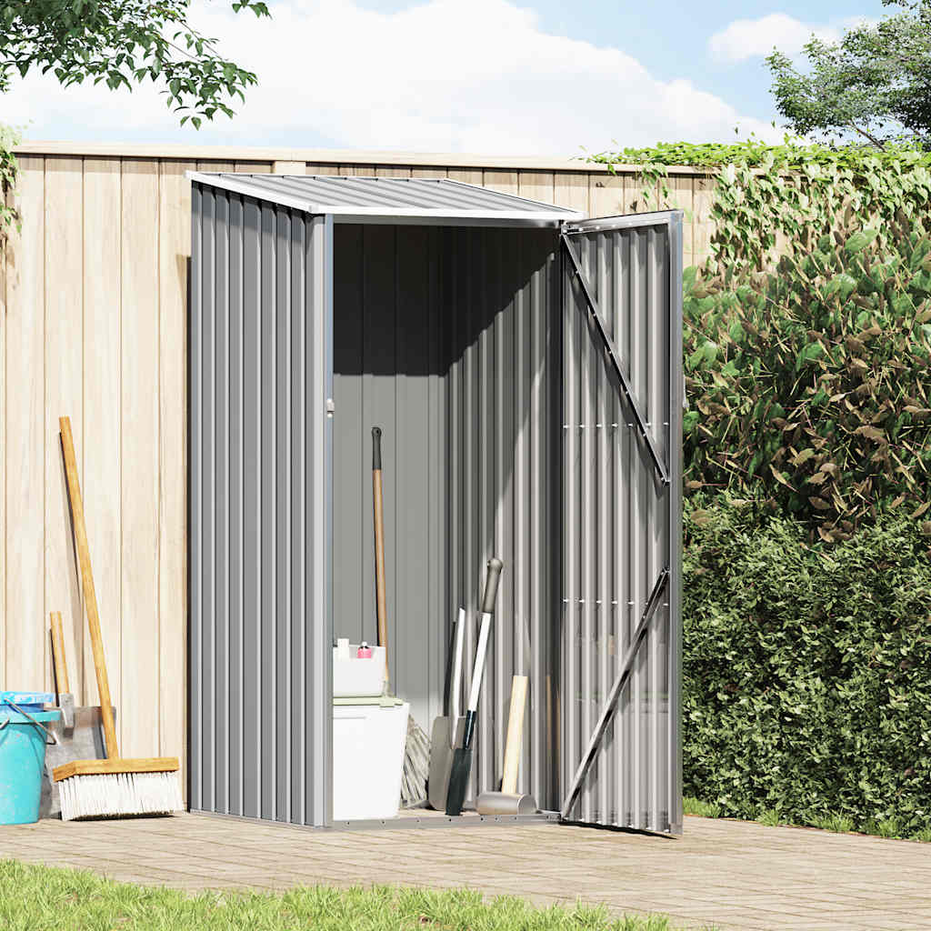 Abrigo de jardim 87x98x159 cm aço galvanizado cinzento