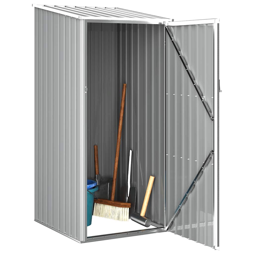 Abrigo de jardim 87x98x159 cm aço galvanizado cinzento