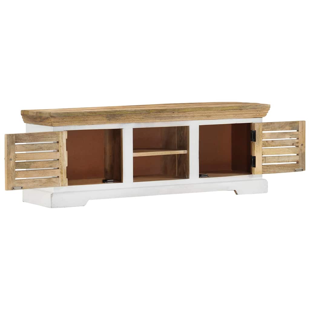 Móvel de TV 110x30x40 cm madeira de mangueira maciça