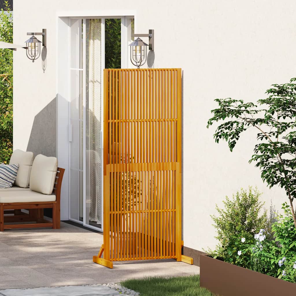 Biombo de privacidade para uso interno/externo, 180,5 cm, em madeira maciça de acácia