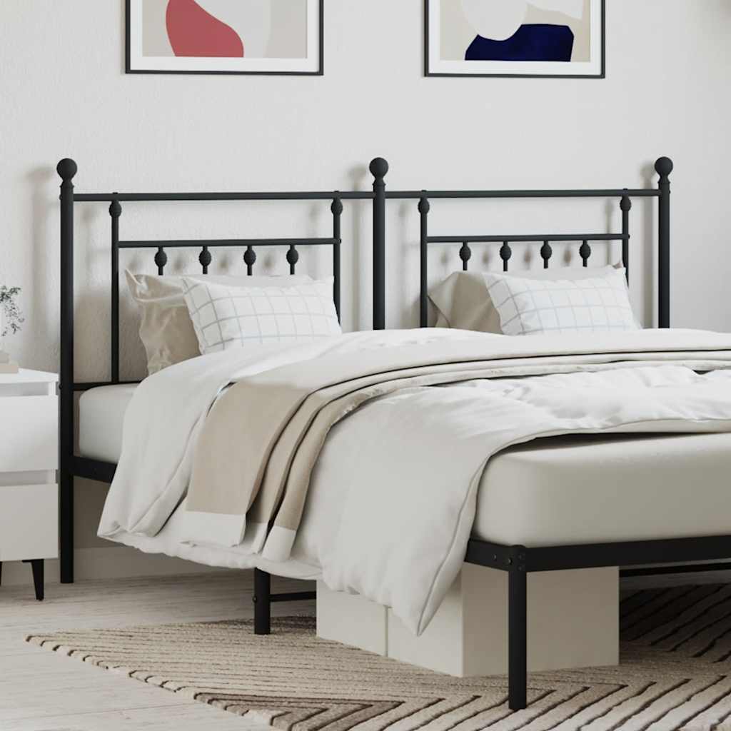 Cabeceira de substituição 160 cm metal preto