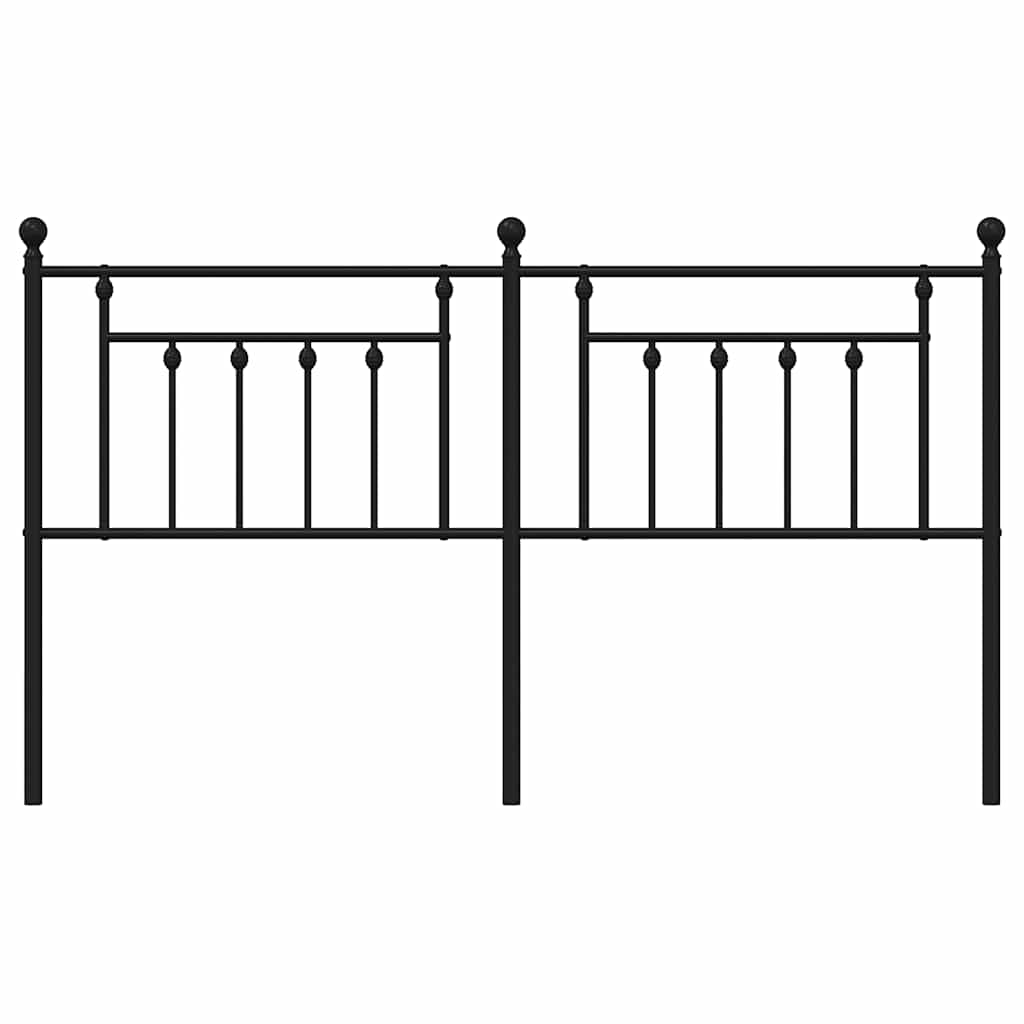 Cabeceira de substituição 160 cm metal preto
