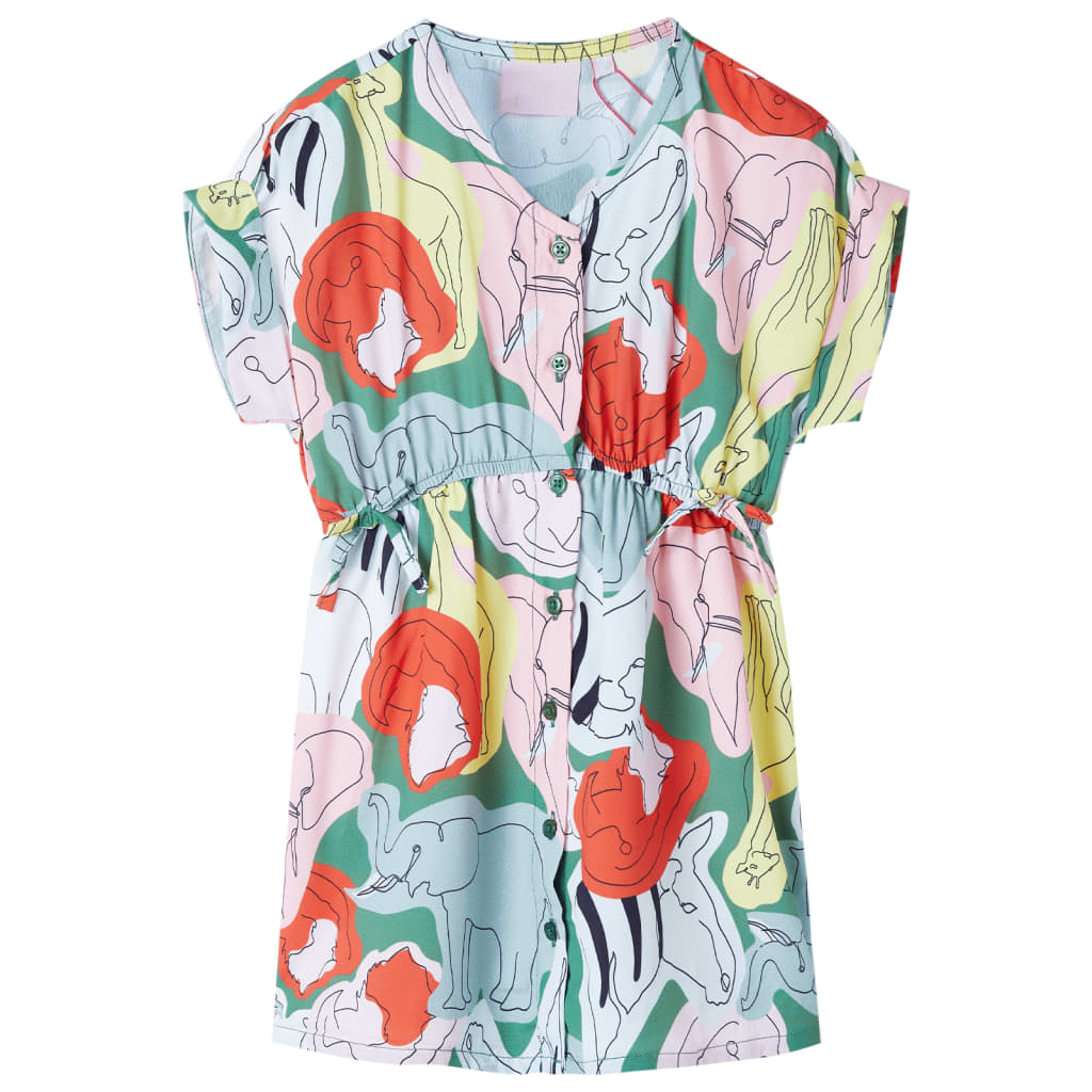 Vestido de criança verde 140