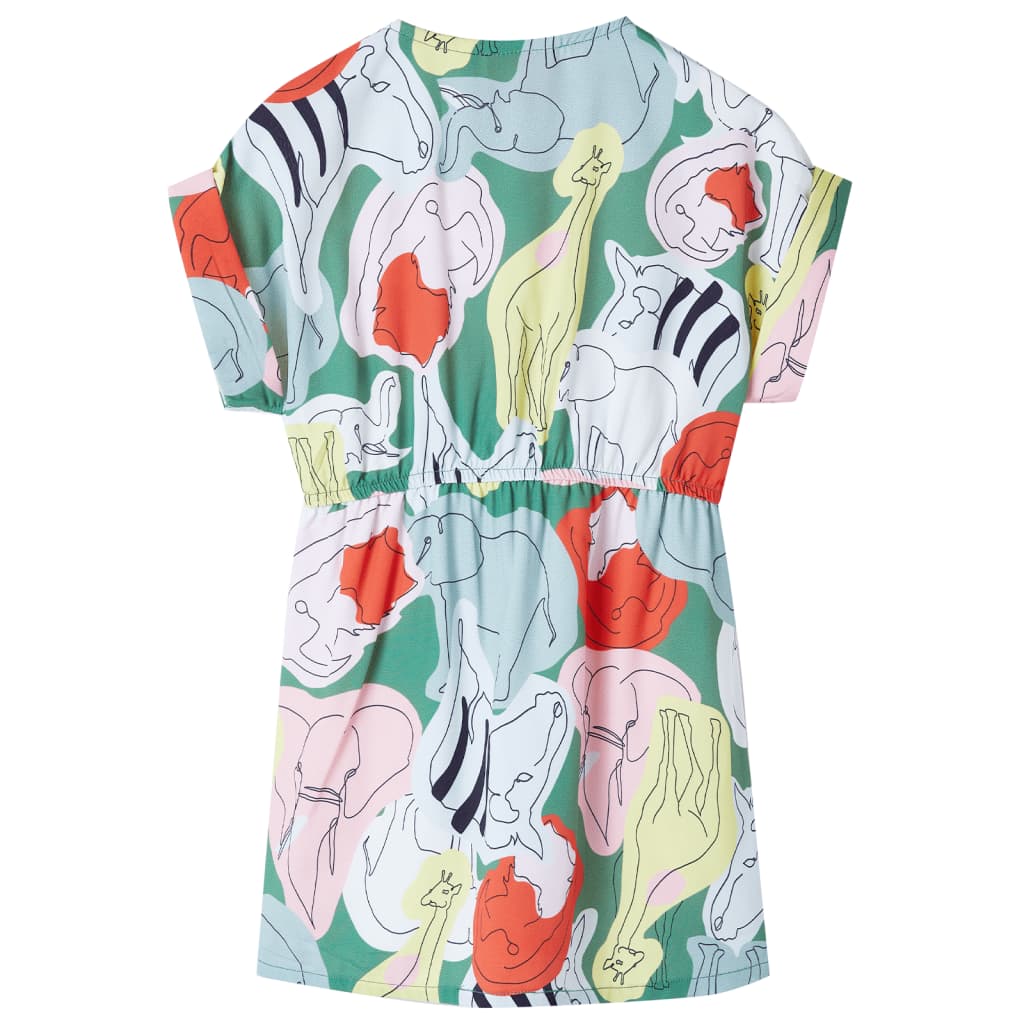 Vestido de criança verde 140