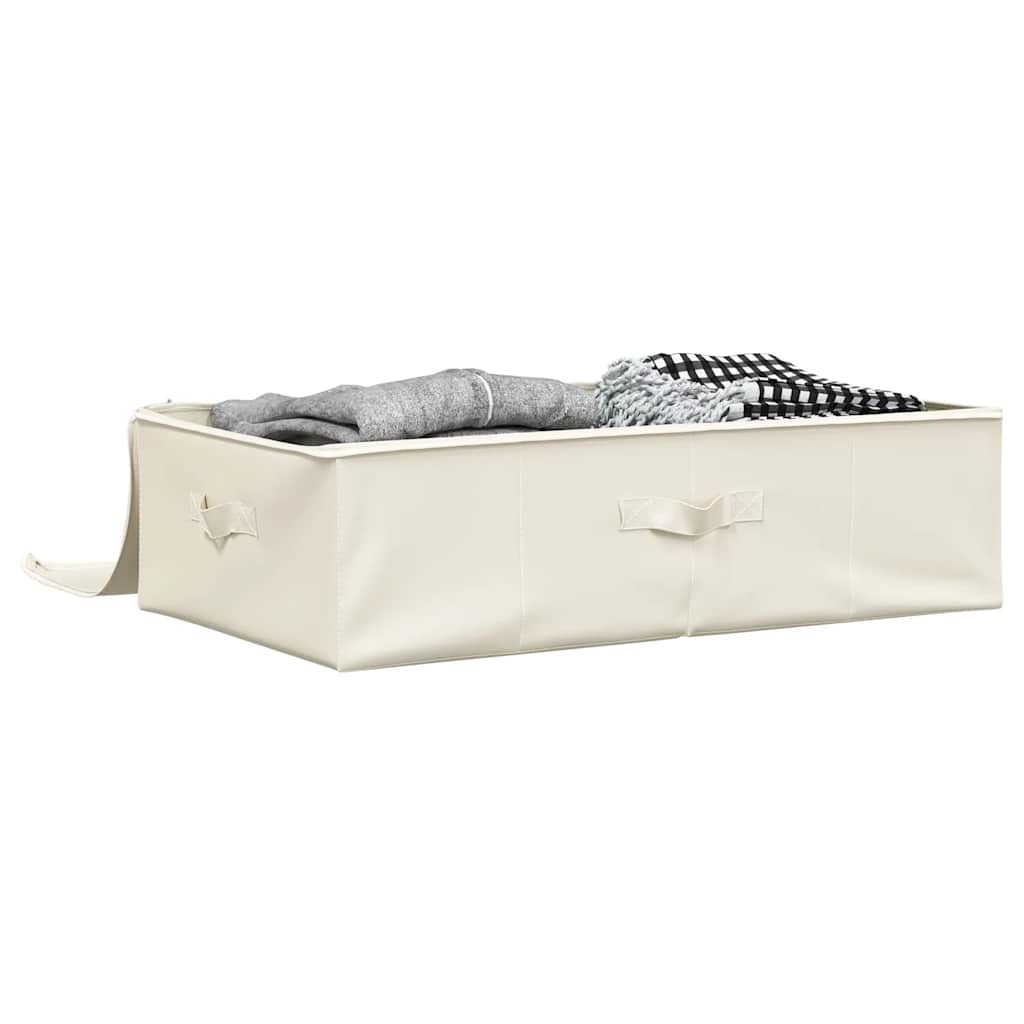 Caixa de arrumação tecido 70x40x18 cm cor creme