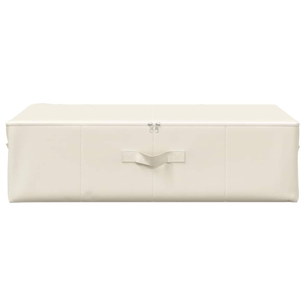 Caixa de arrumação tecido 70x40x18 cm cor creme