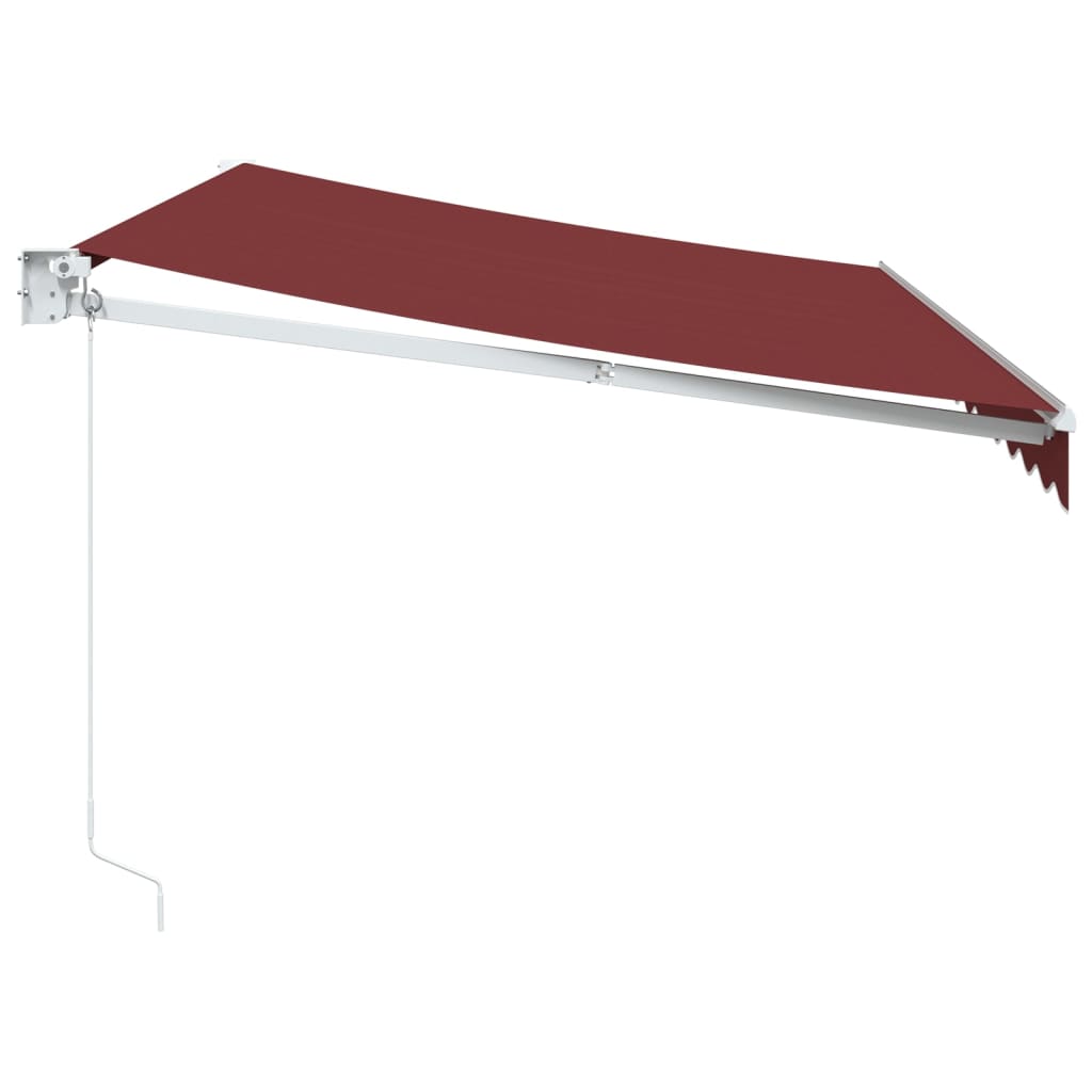 Toldo retrátil manual 350x250 cm bordô