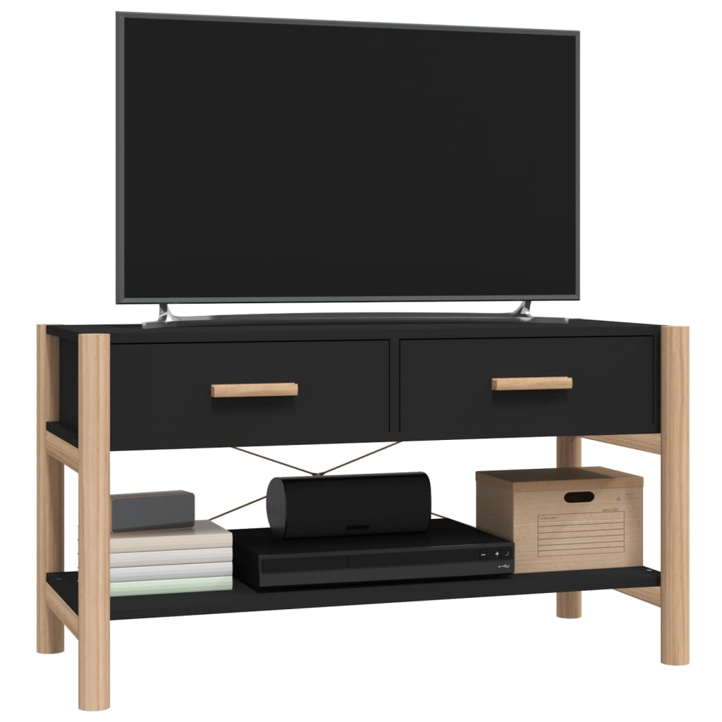 Móvel para TV 82x38x45 cm derivados de madeira preto