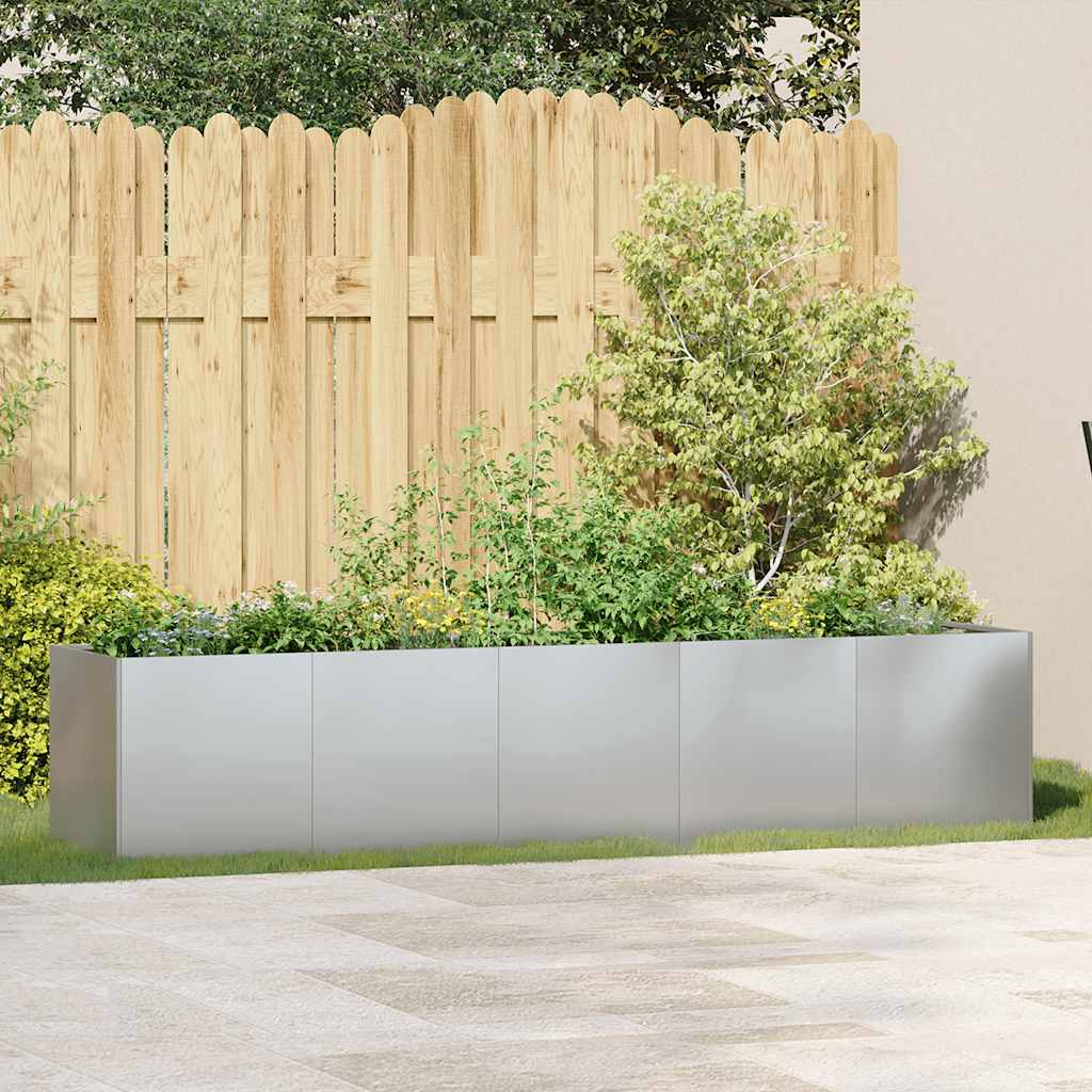Planter 200x40x40 cm aço galvanizado