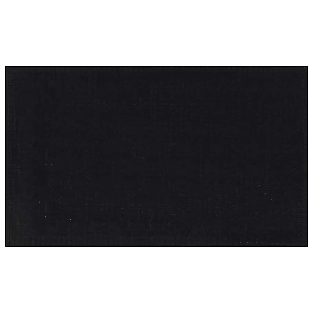 Tapete de porta retangular 45x75 cm borracha e fibra de coco