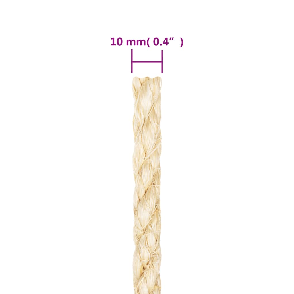 Corda 100% sisal 10 mm 25 m