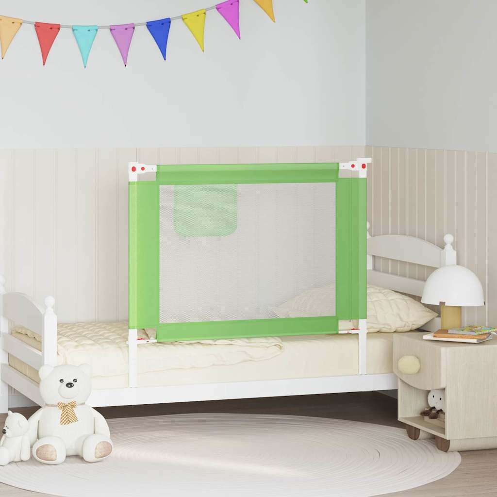 Barra de segurança p/ cama infantil tecido 100x25 cm verde