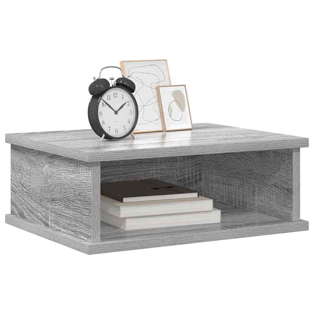 Mesa-de-cabeceira cinza sonoma 40 x 31 x 15 cm
