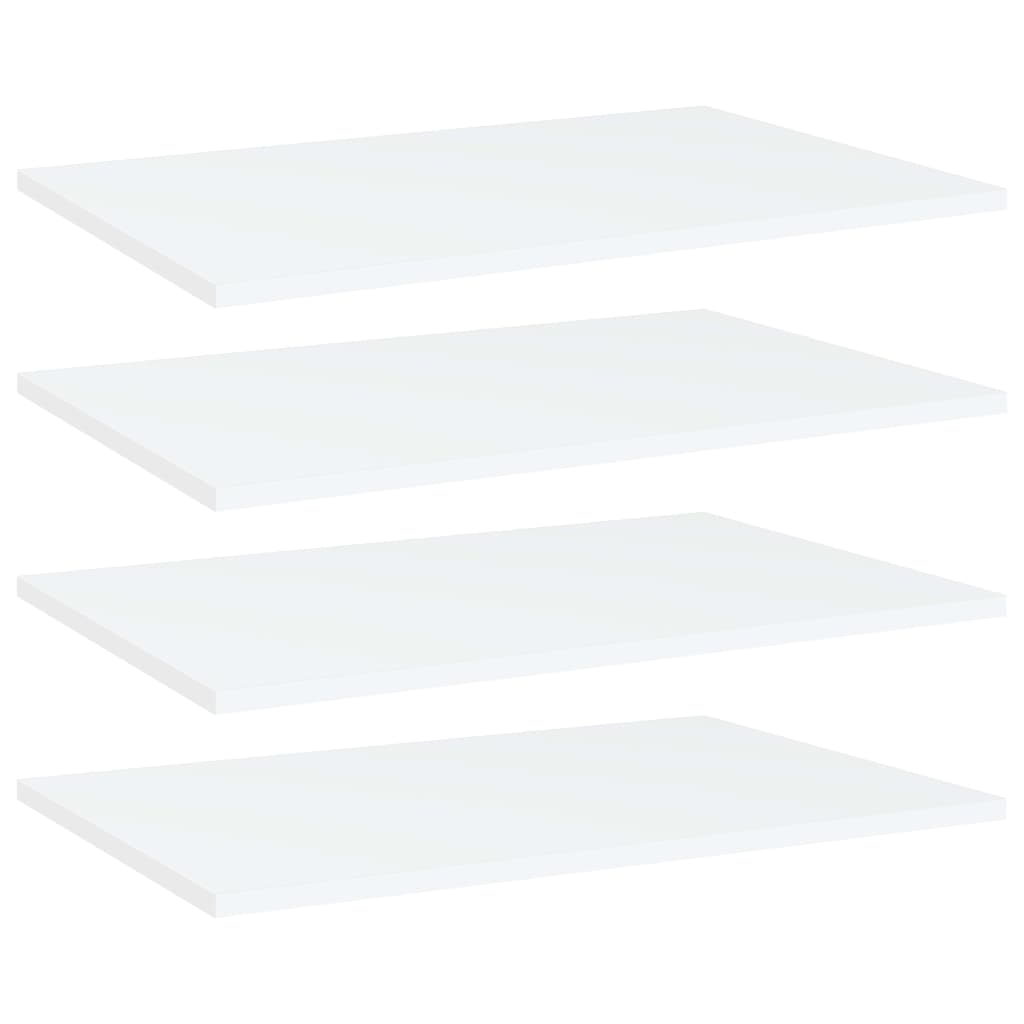 Prateleiras para estante 4 pcs derivados de madeira branco